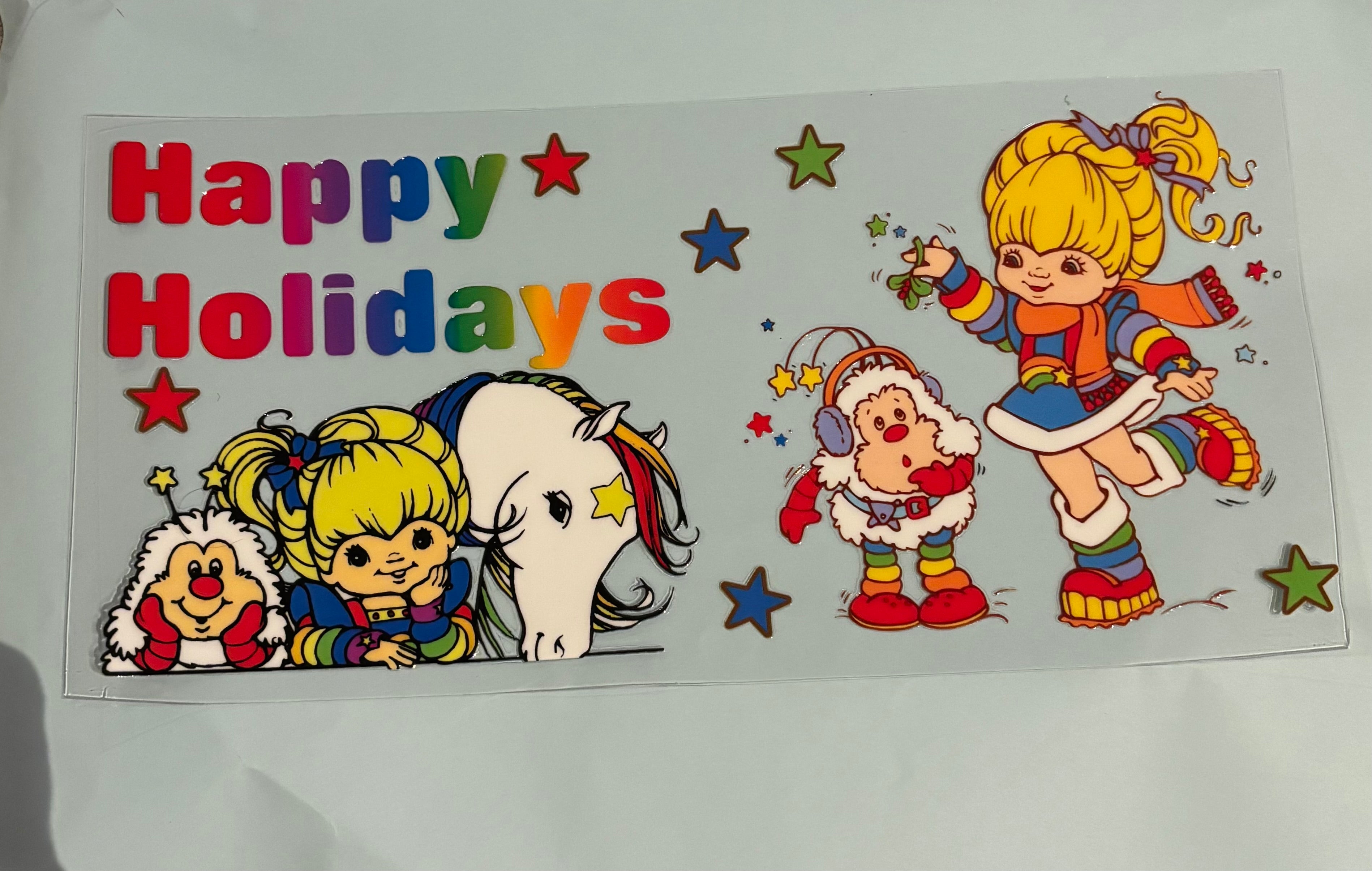Rainbow Brite Christmas wrap