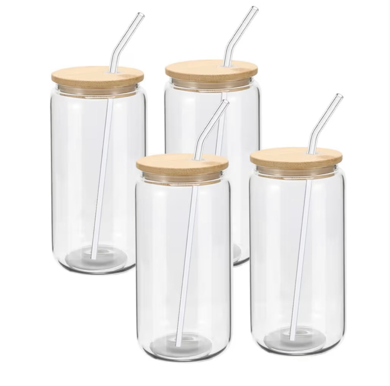 Glass Tumbler with lid