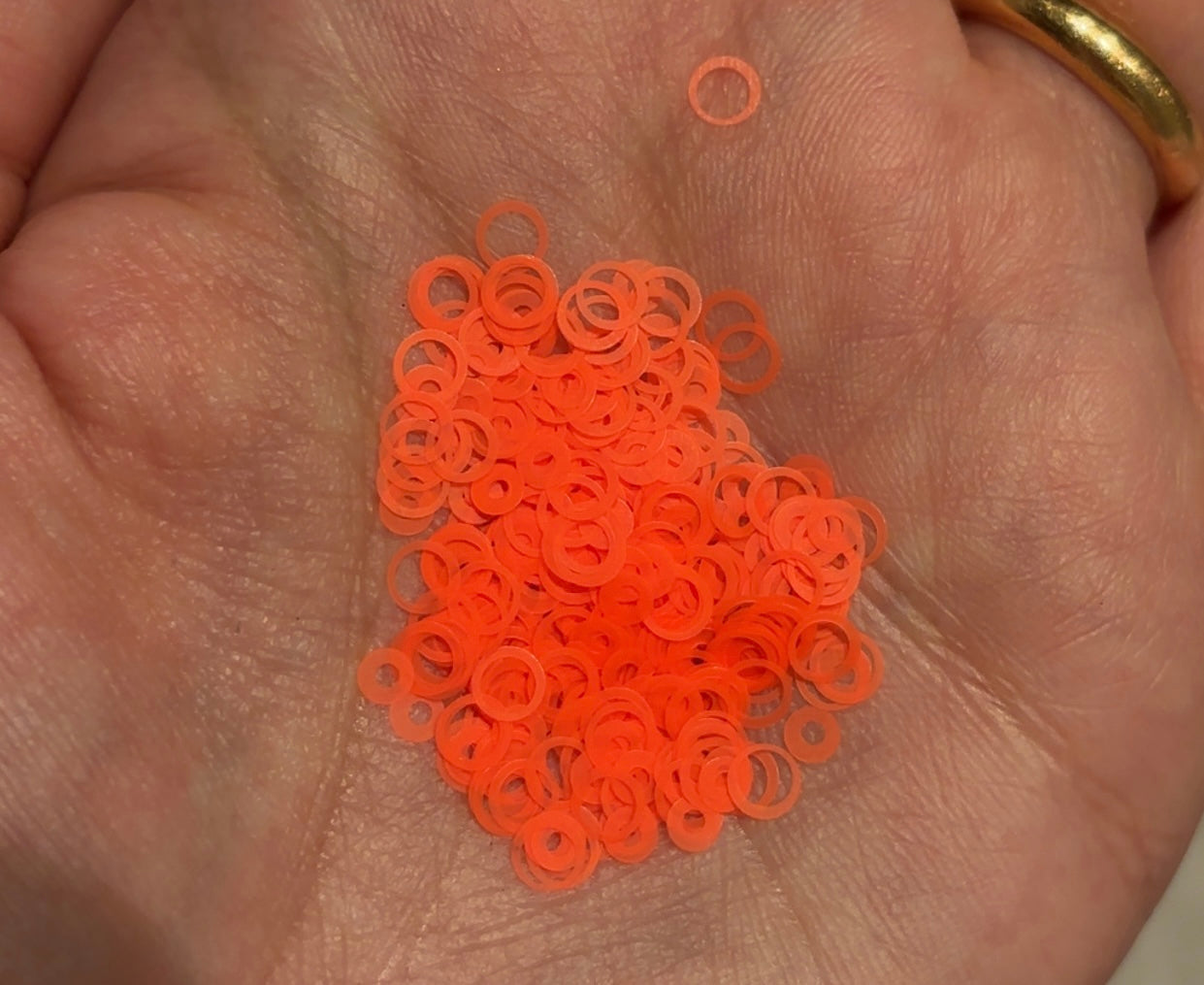 Orange Bubble Glitter