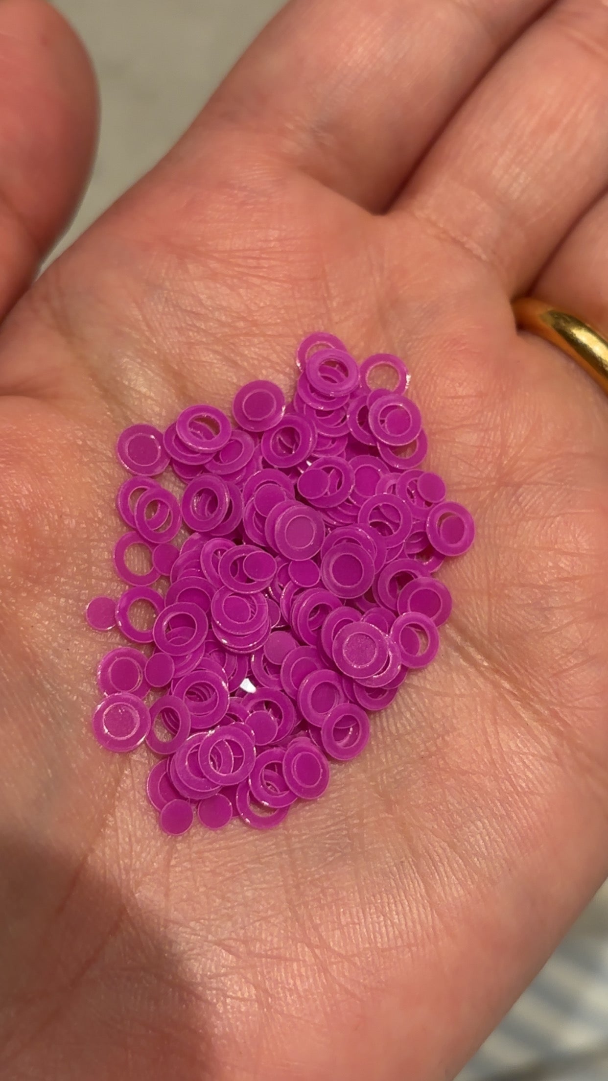 Purple Bubble Glow In Dark Rings