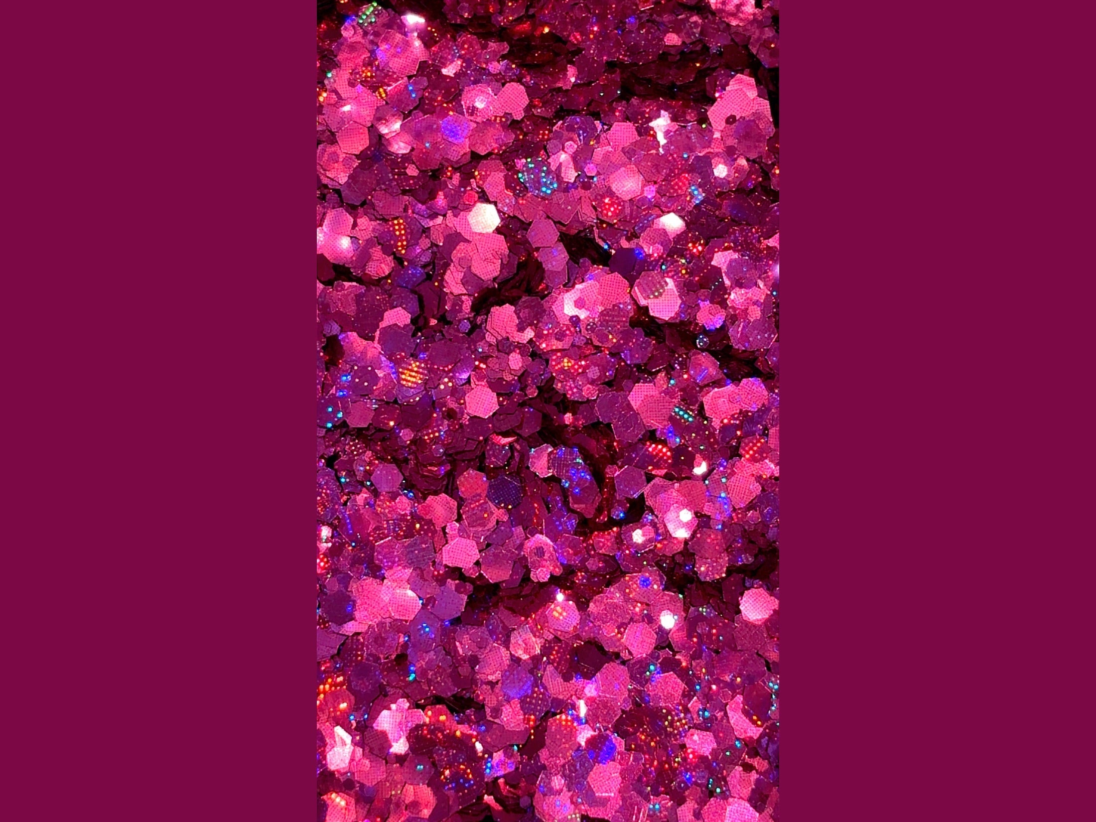 Purple chunky glitter with blue pink and light purple color shift
