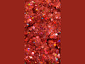 Ruby Flair chunky glitter mix in cherry red with color shift to blue gold pink and purple