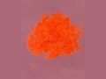 Orange bubble glitter donut-shaped craft beads with fine texture