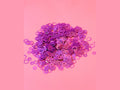 Purple Bubble Glitter Shapes