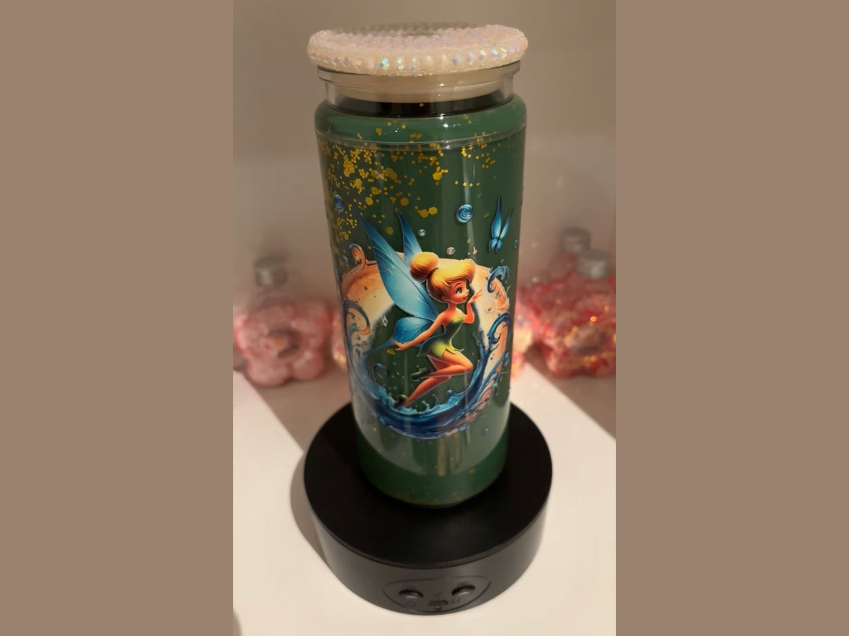 Premade Tinker Bell Acrylic cup with handle