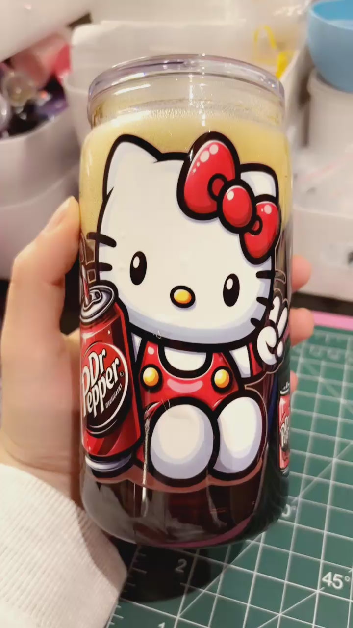Hello Kitty Dr.Pepper Tumbler