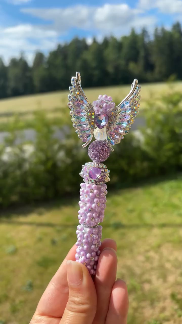 Amethyst Angel Crystal Pen